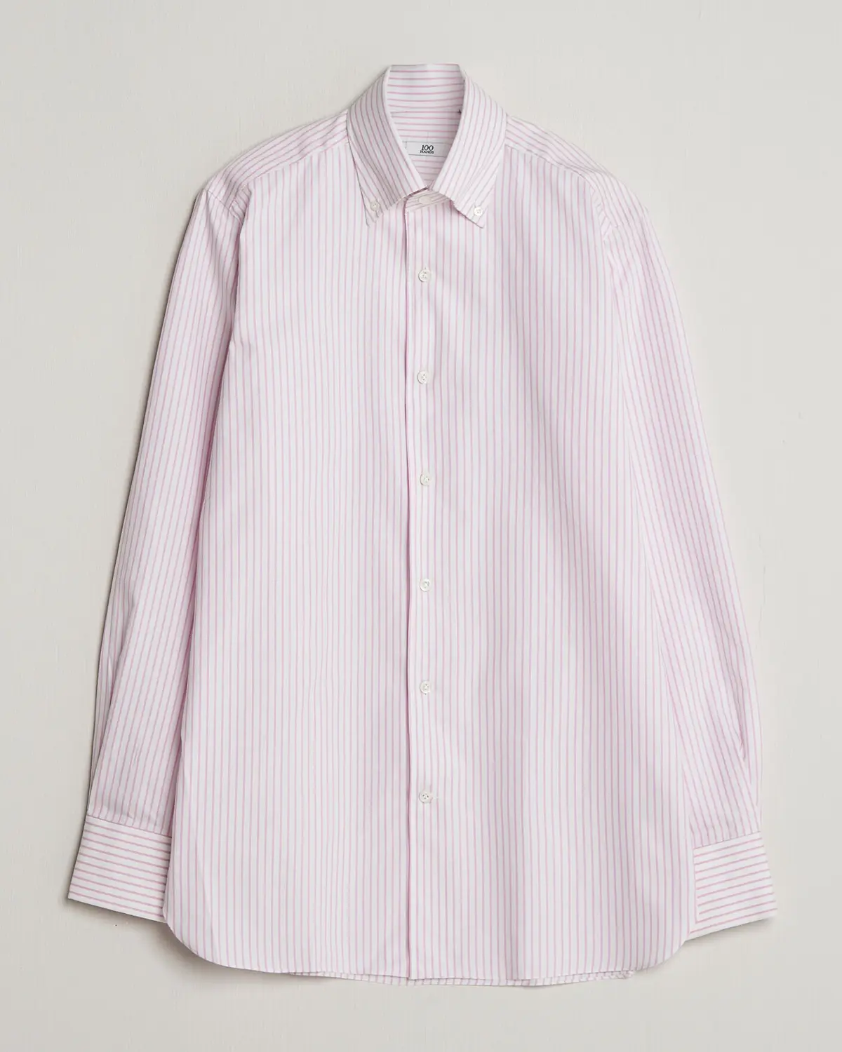 100Hands Washed Striped Oxford Shirt Lavender