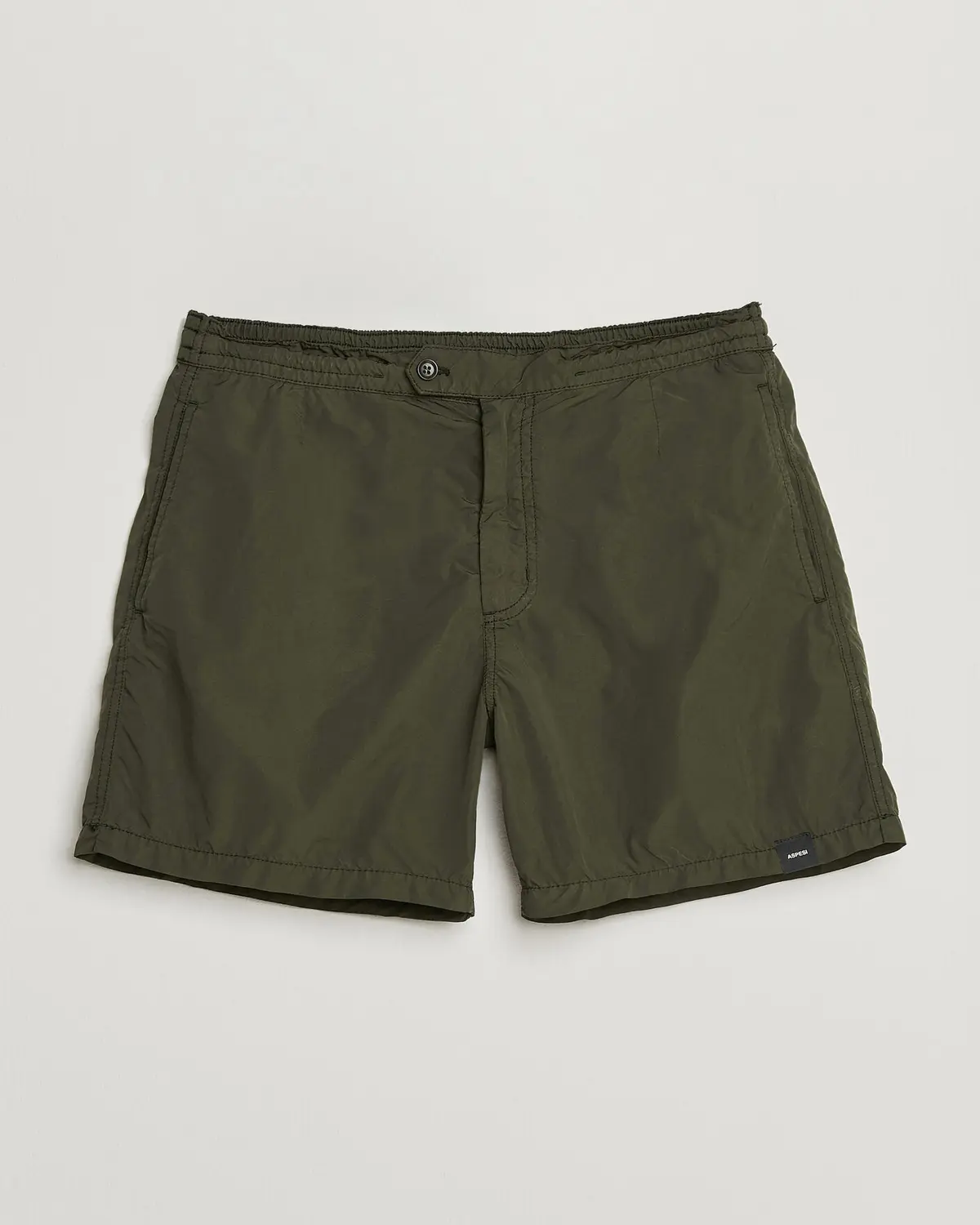 Aspesi Caprese Nylon Swim Trunks Military