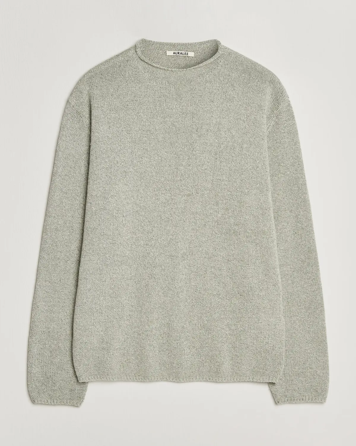 Auralee Cashmere/Silk Crew Neck Mint Melange