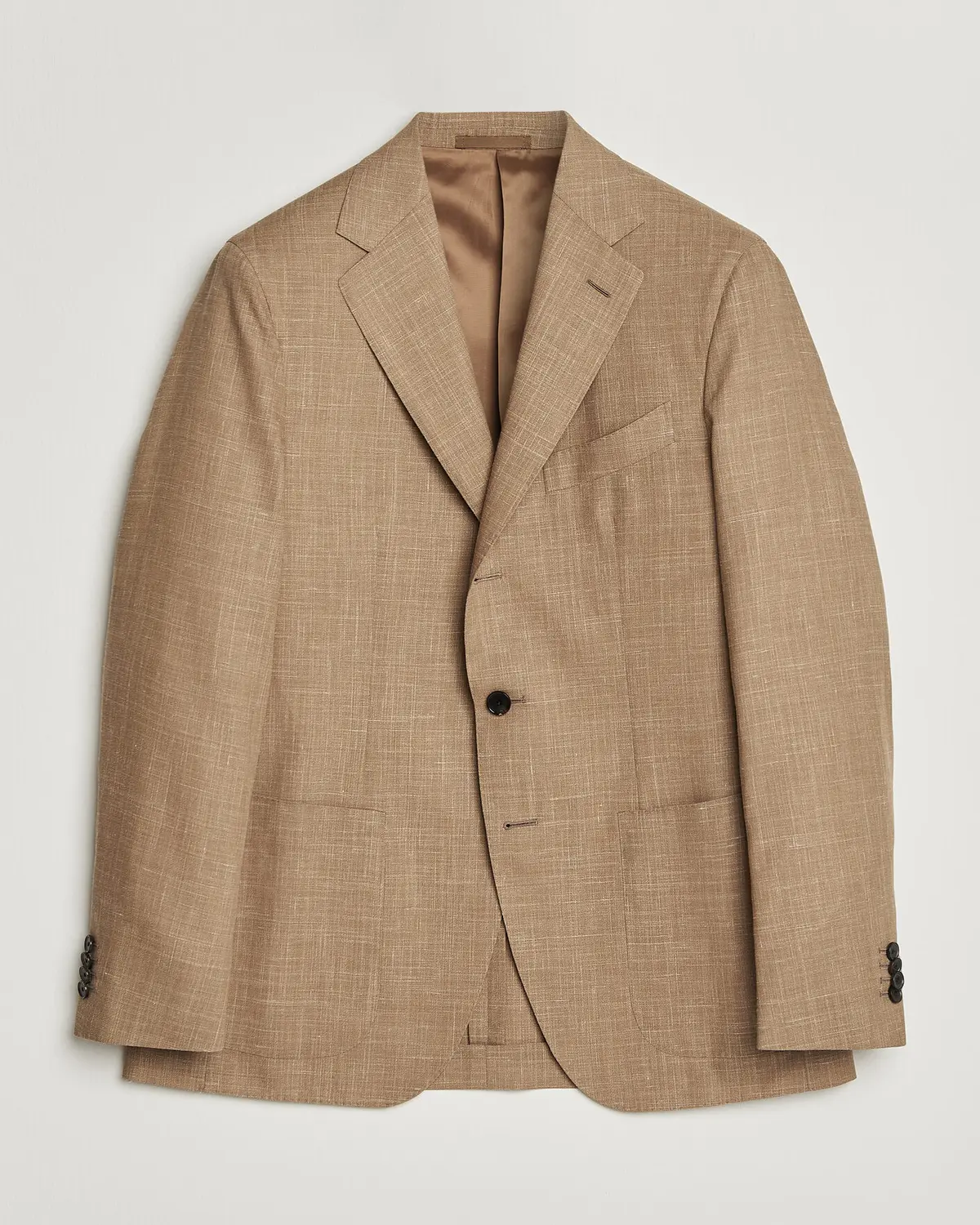 Caruso Aida Wool/Silk Blazer Brown