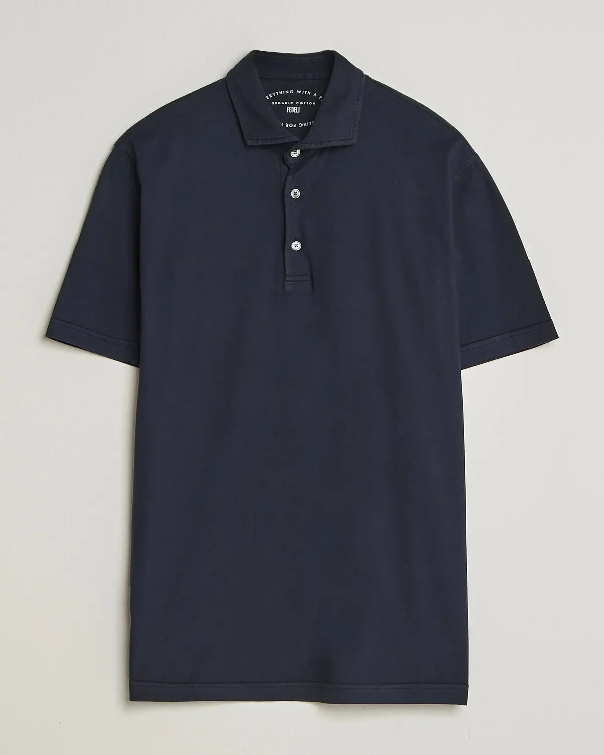 Fedeli Zero Organic Cotton Polo Navy