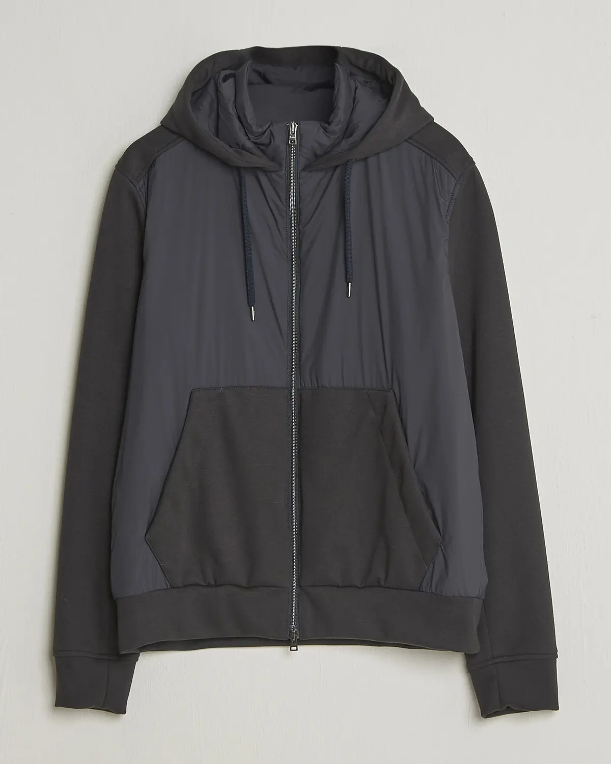Herno Hooded Hybrid Jacket Navy