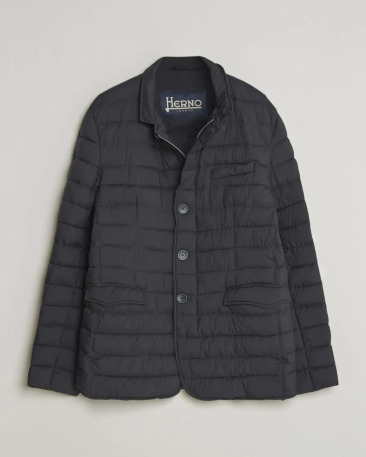 Herno Nuage Matt Nylon Blazer Navy