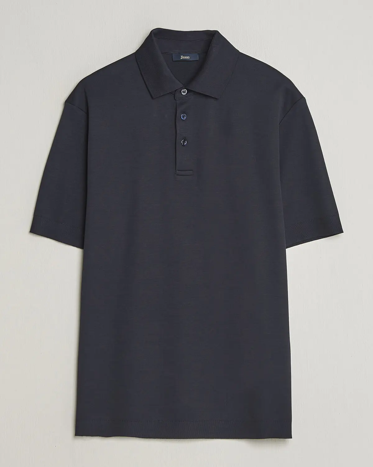 Herno Micro Piquet Polo Navy