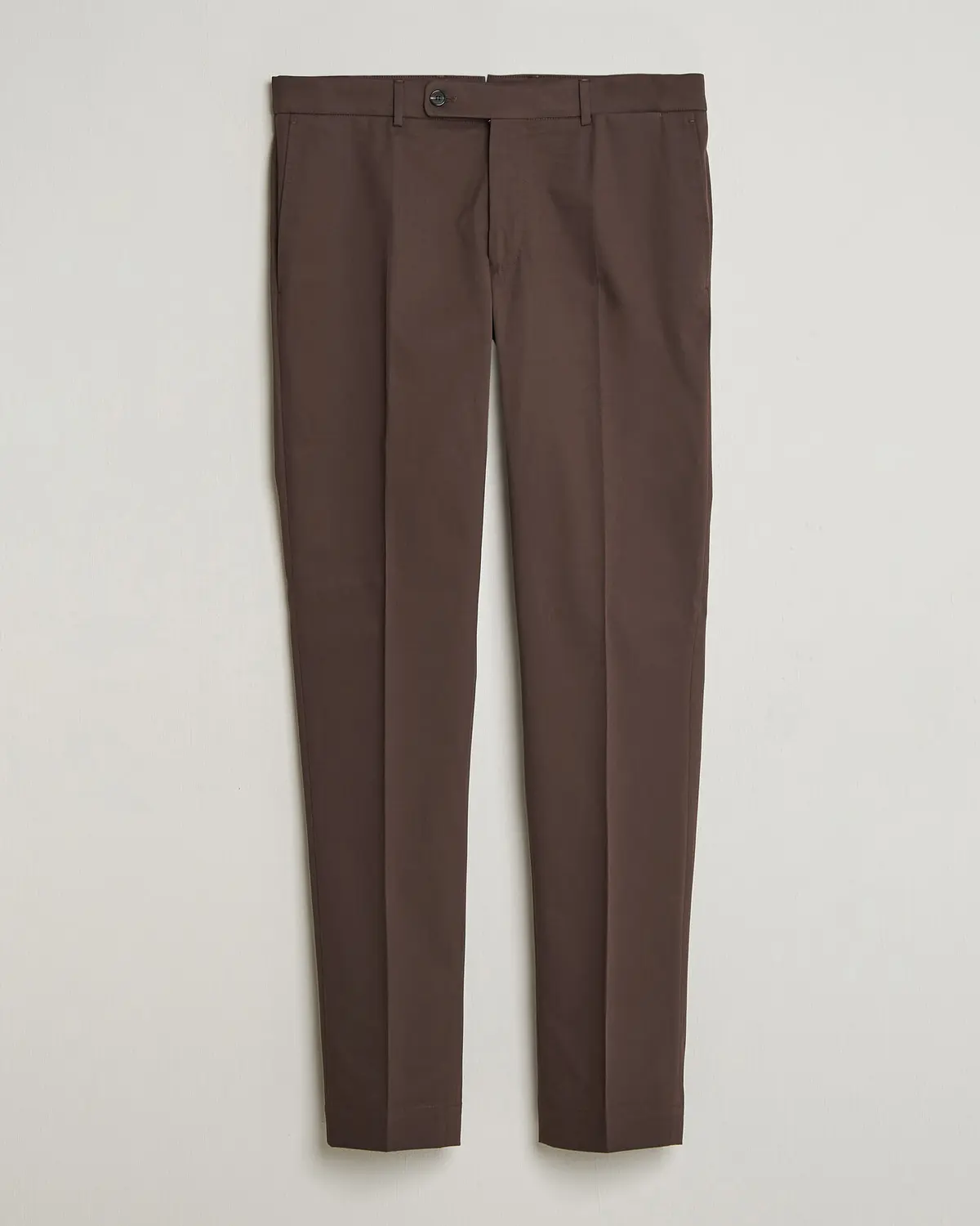 Incotex Regular Fit Flexgab Cotton Chinos Dark Brown