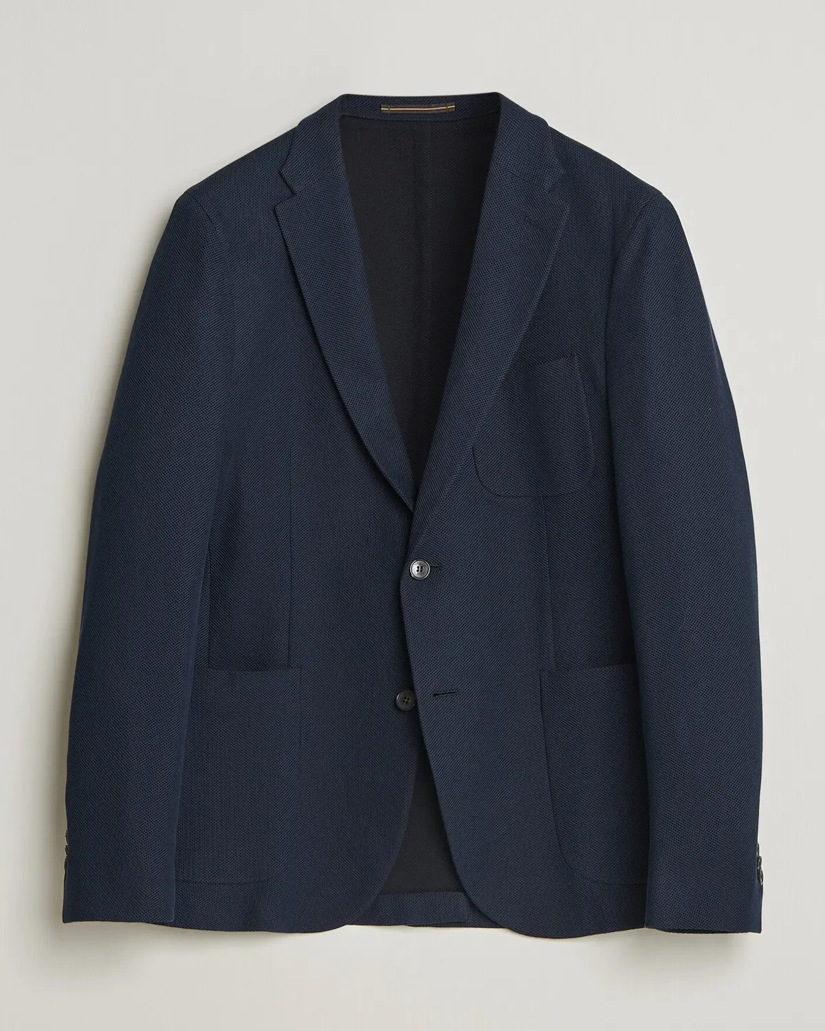 Incotex Unconstructed Jersey Blazer Navy