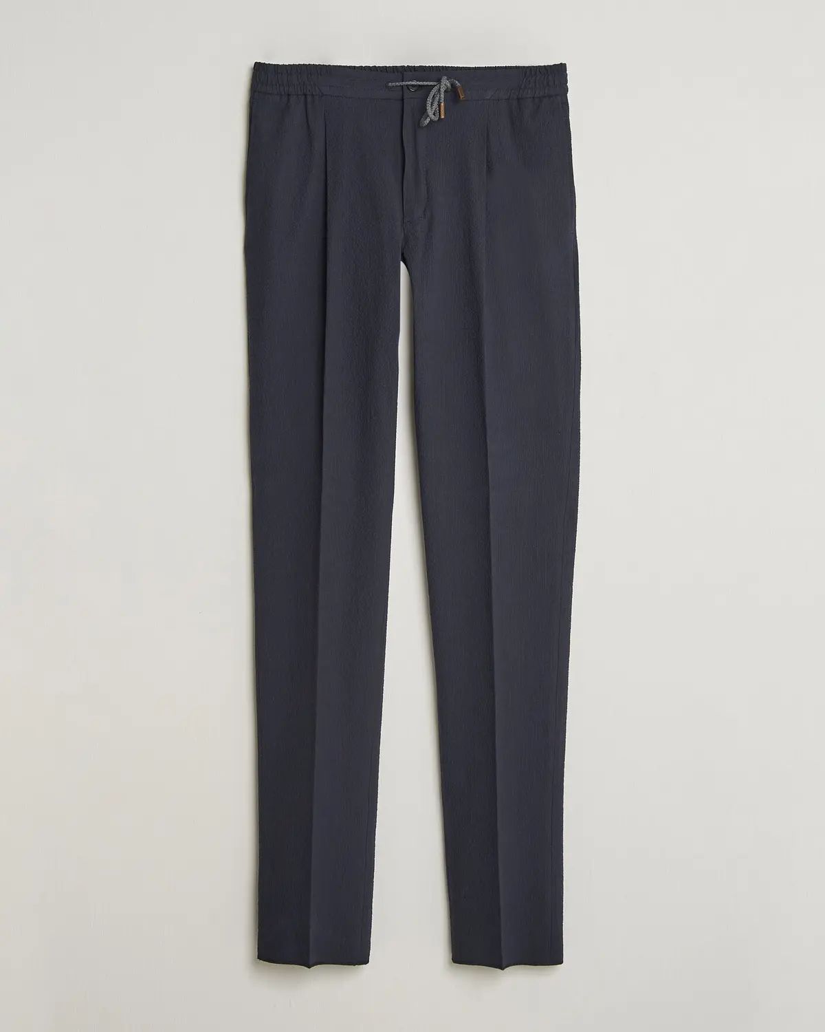 Incotex Tapered Fit Seersucker Pants Navy