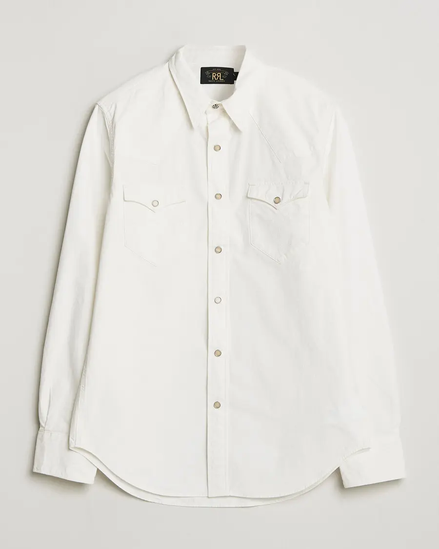 RRL Buffalo Western Shirt White