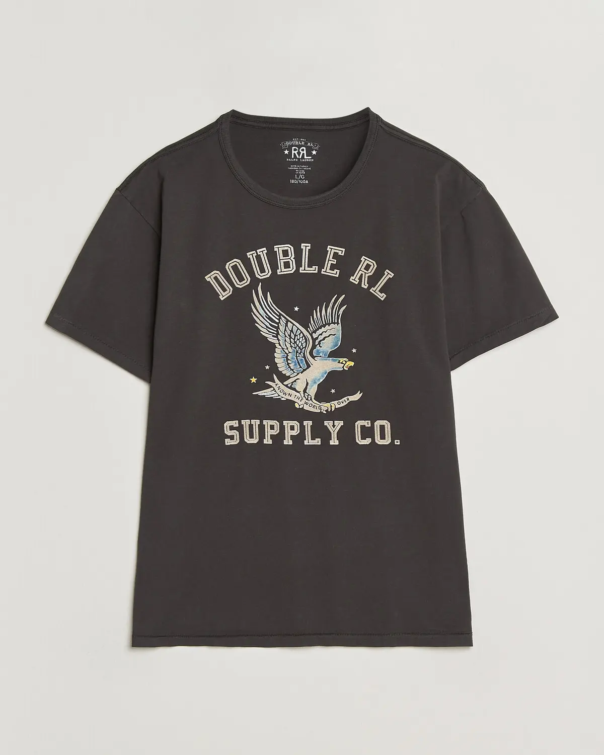RRL Eagle Print Tee Faded Black