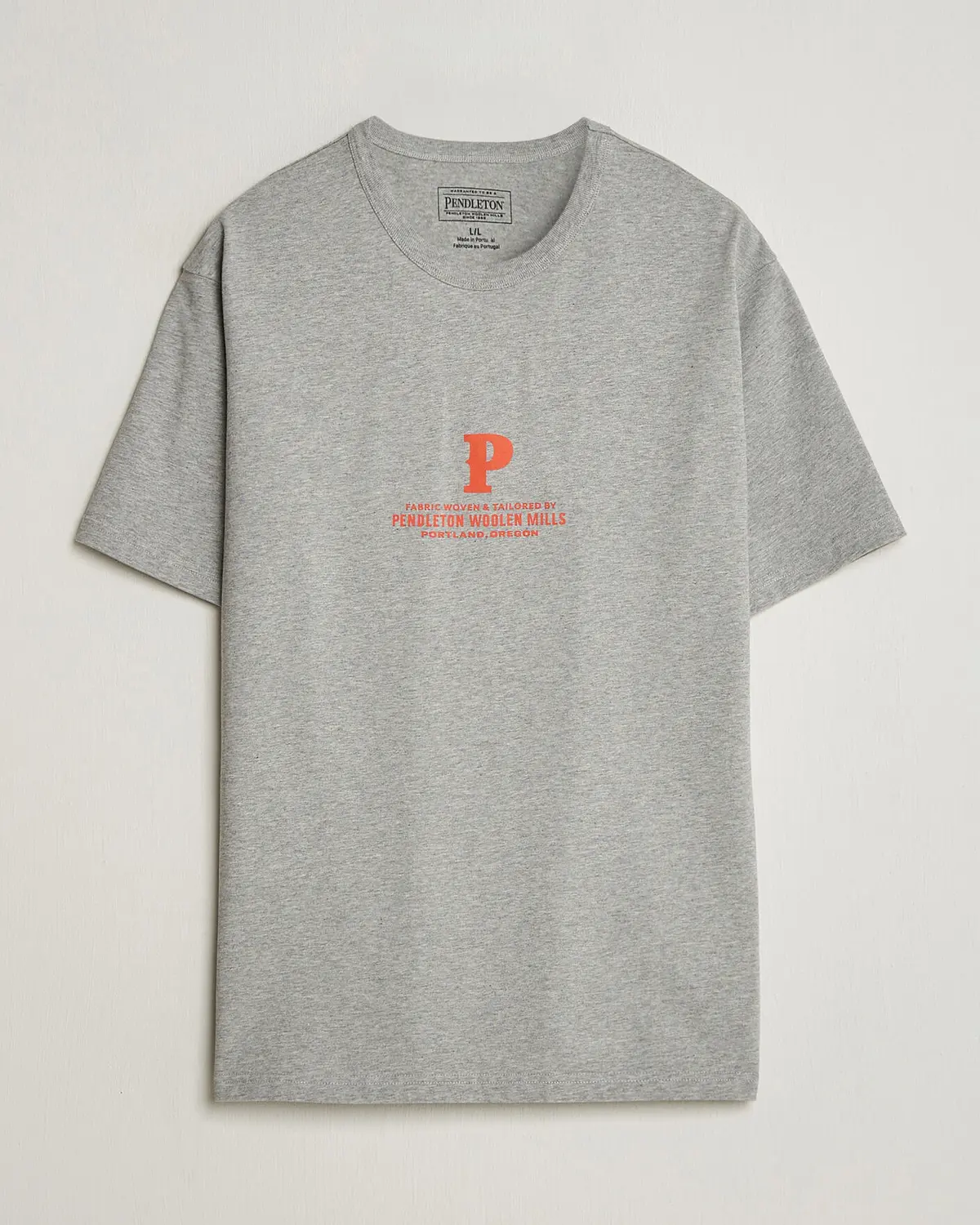 Pendleton Heavyweight P Tee Ash Heather Grey
