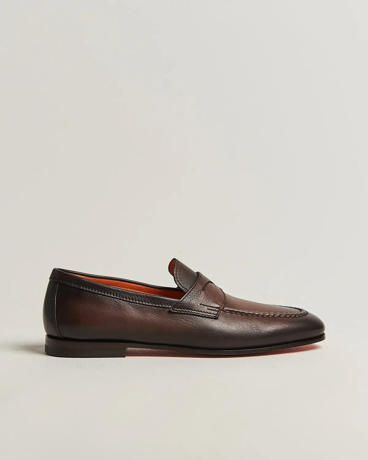 Santoni Penny Loafers Dark Brown Calf