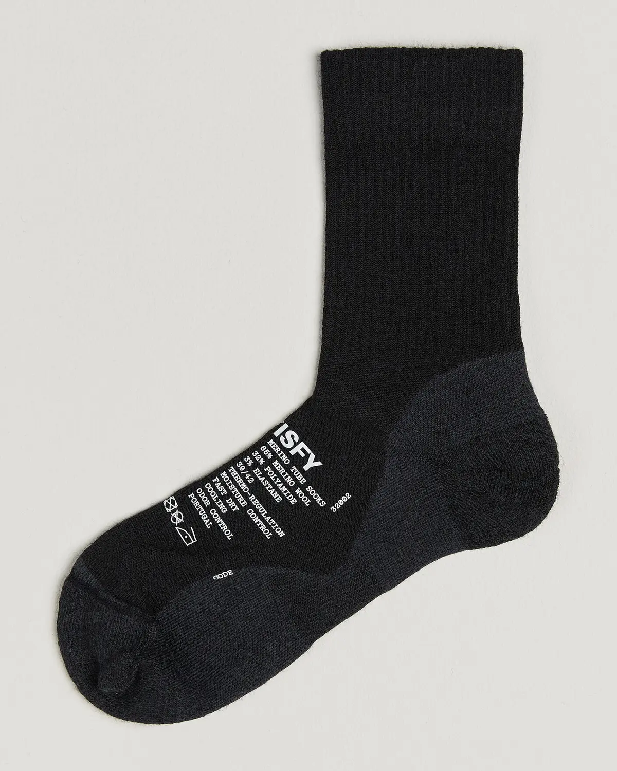 Satisfy Merino Tube Socks Black