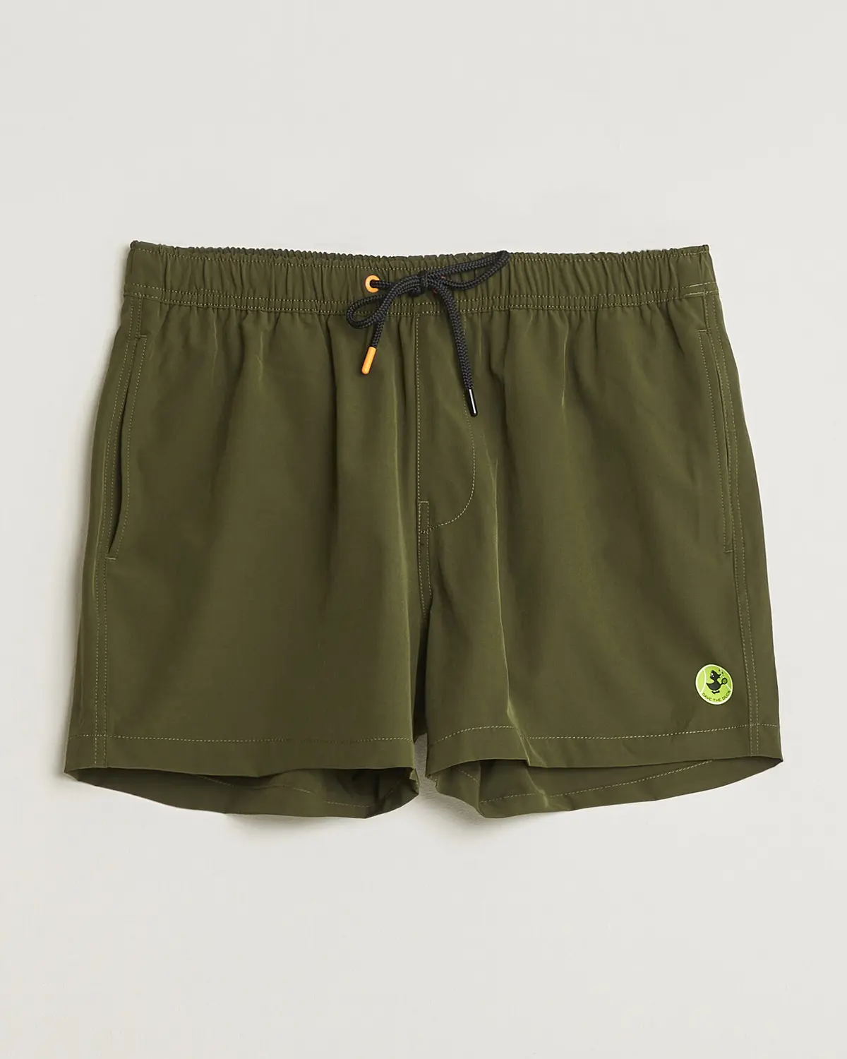 Save The Duck Plain Drawstring Swimshorts Snake Green