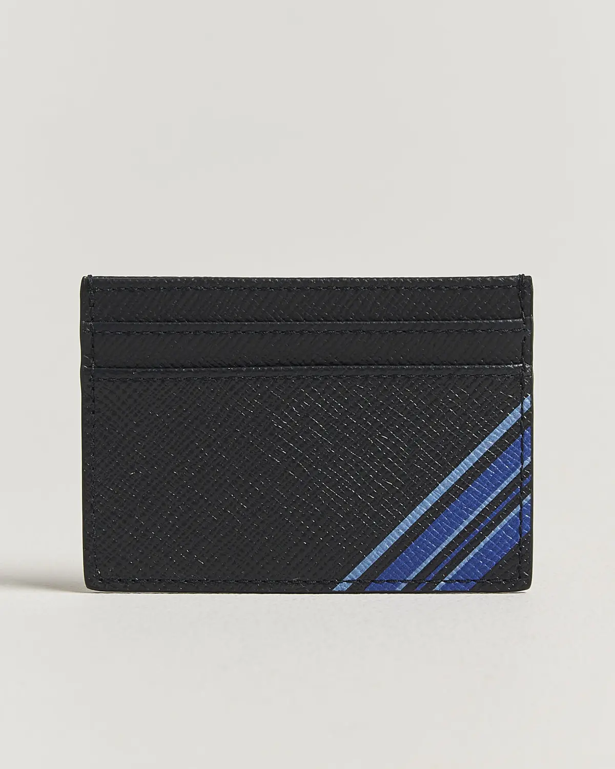 Smythson Panama Flat Cardholder  Navy