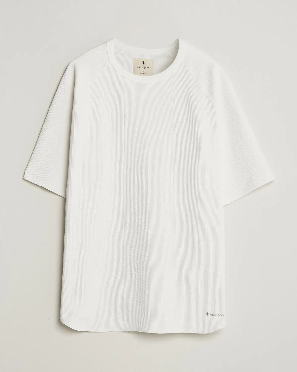 Snow Peak Dry Waffle T-Shirt Off White