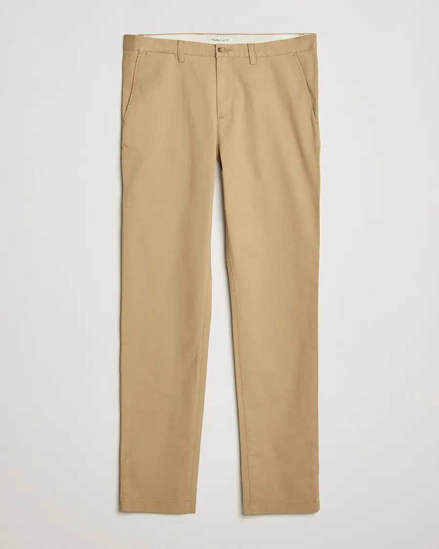 GANT Slim Fit Chinos Dark Khaki