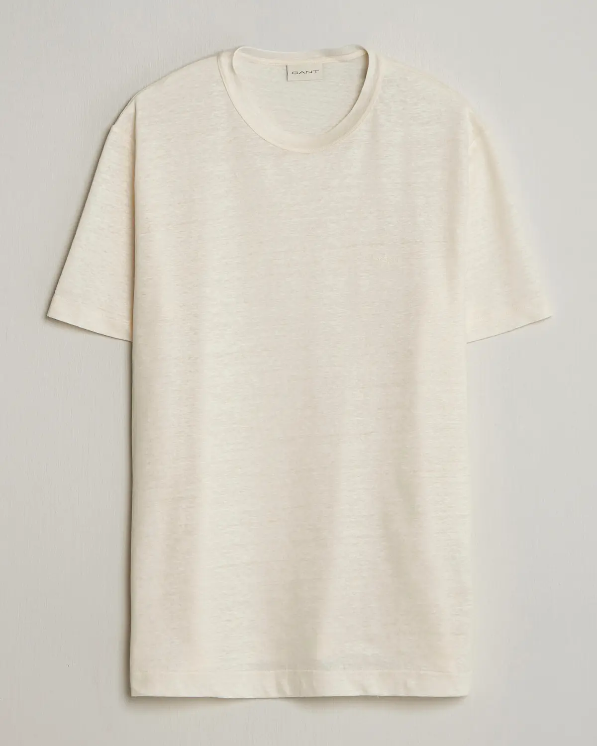 GANT Linen T-Shirt Creamed White