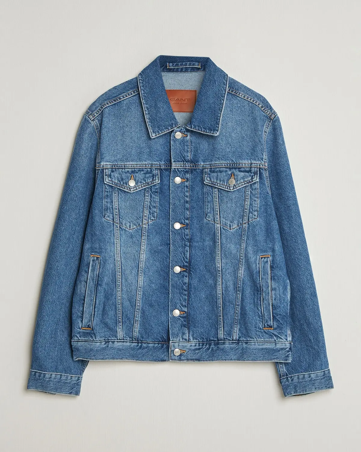 GANT Denim Trucker Jacket Mid Blue