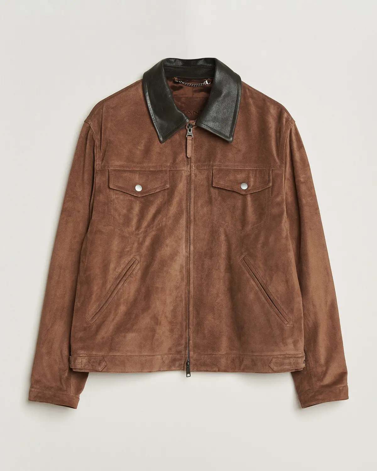 GANT Suede Jacket Mahogany Brown
