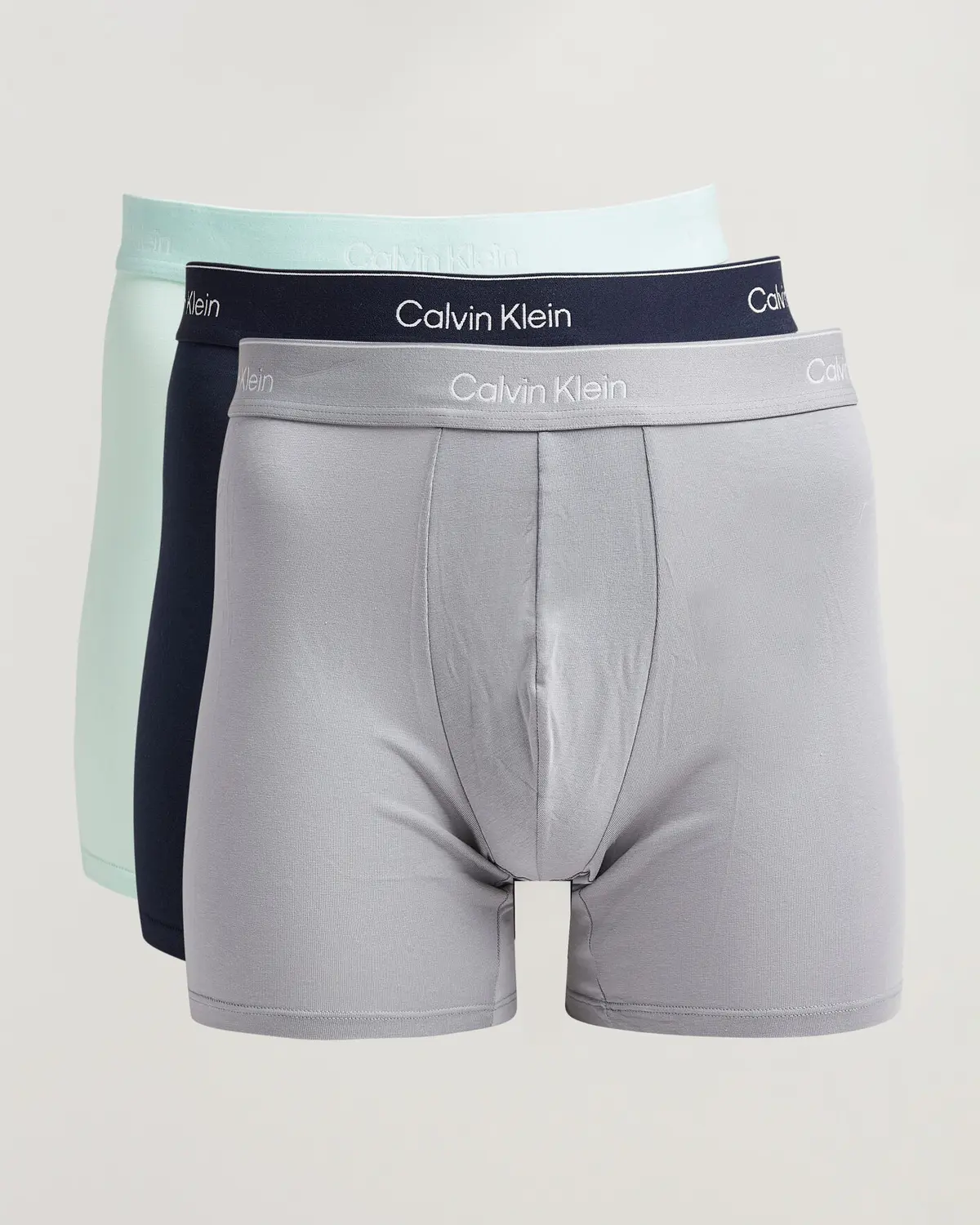 Calvin Klein 3-Pack Icon Cotton Stretch Boxer Brief Black/Grey/Green