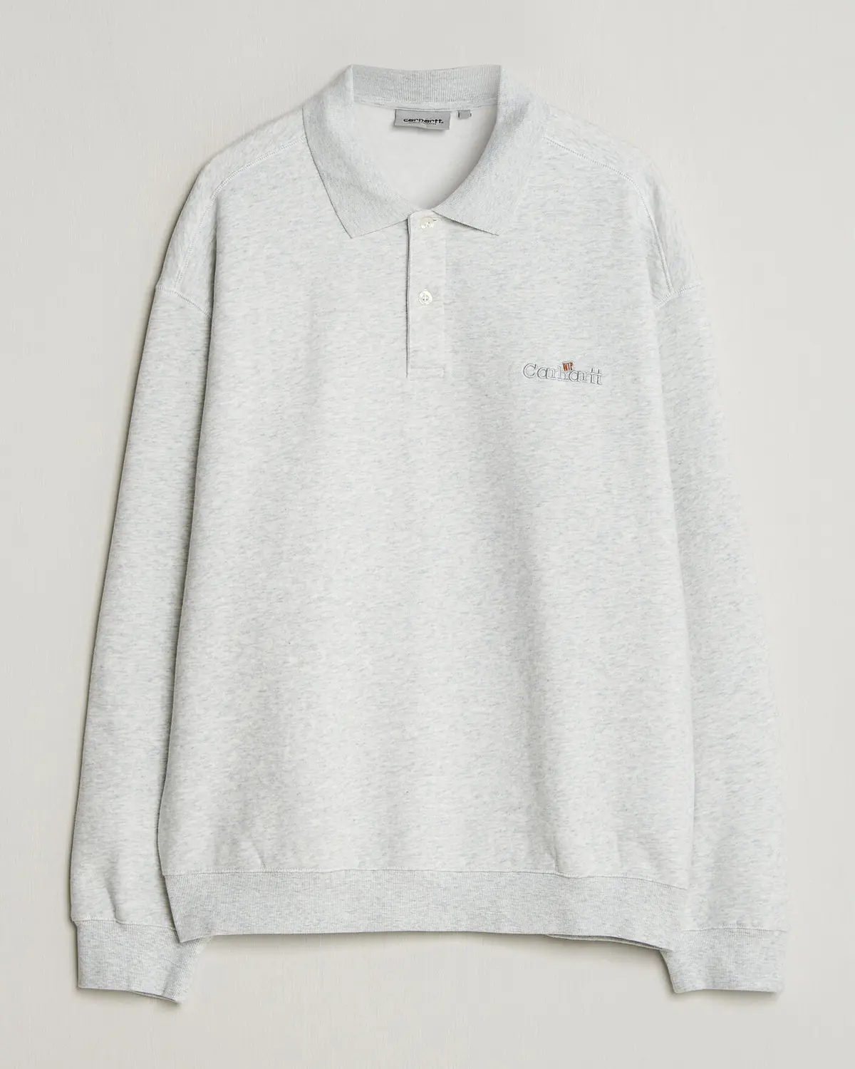 Carhartt WIP WIP Label Polo Sweatshirt Ash Heather