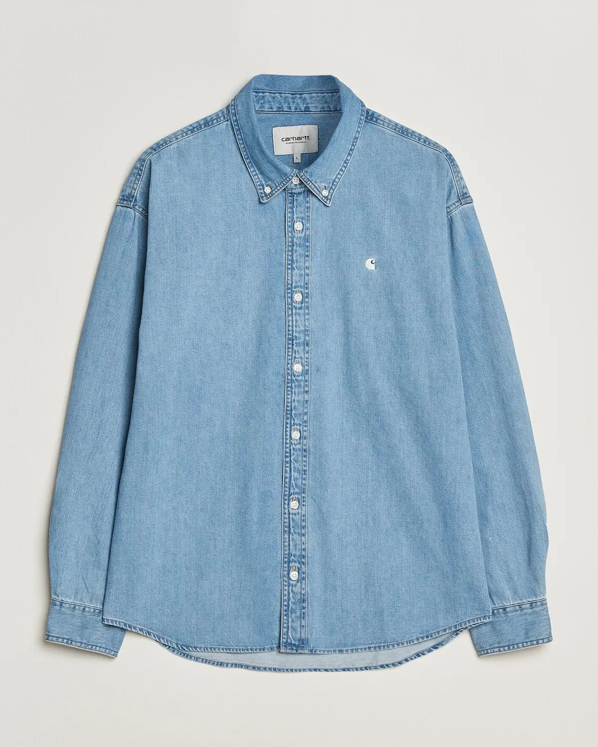Carhartt WIP Lucas Denim Shirt Blue Bleached