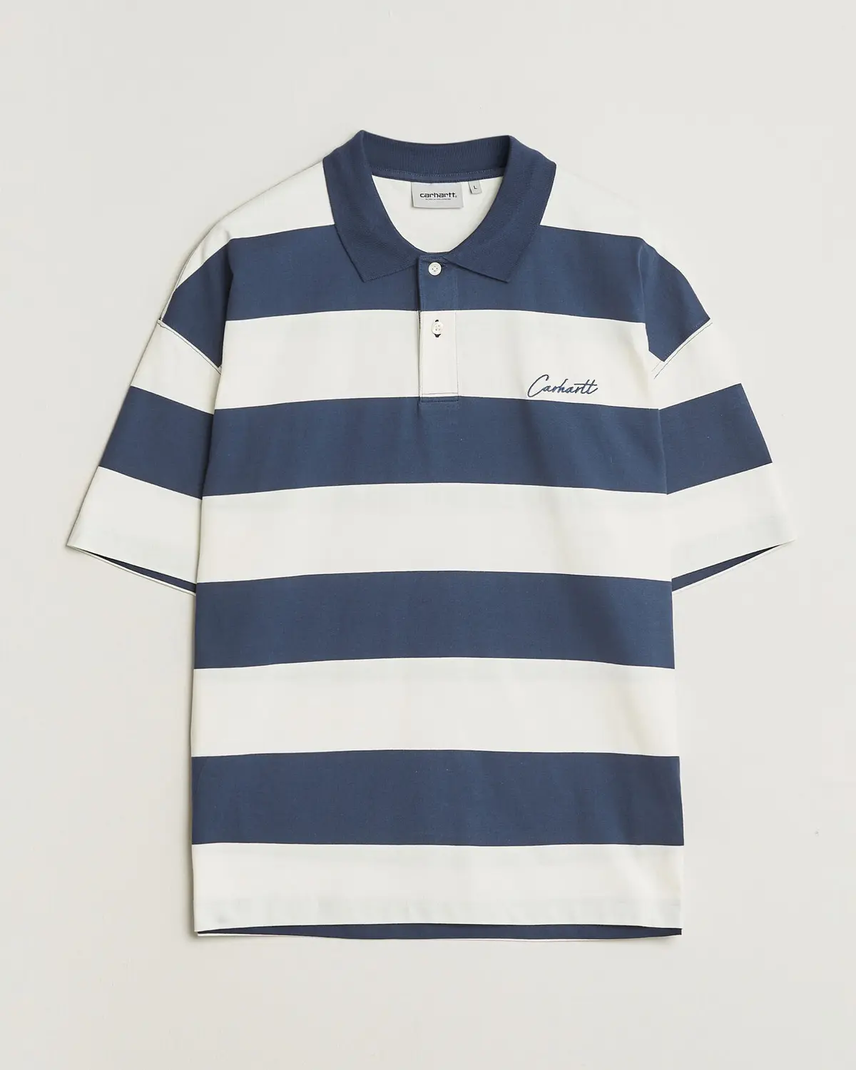Carhartt WIP Delrey Polo Blue Stripe