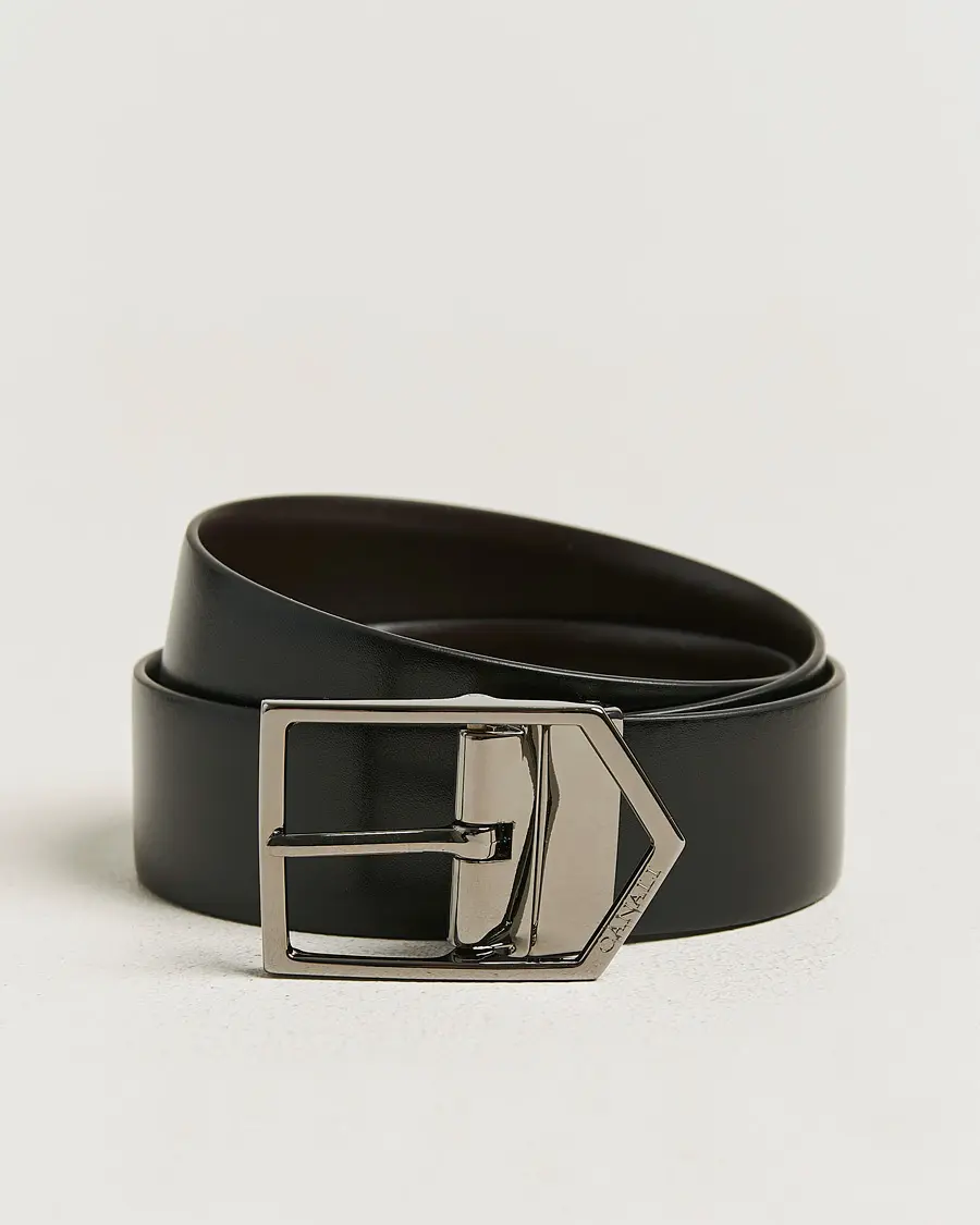 Canali Reversible Leather Belt Black/Brown