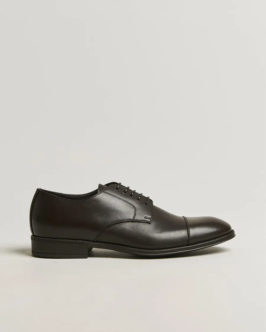 Canali Rubber Sole Derby Brown Calf