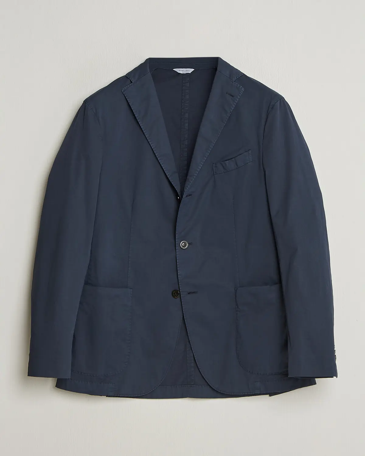 Boglioli K Jacket Supima Cotton Blazer Navy