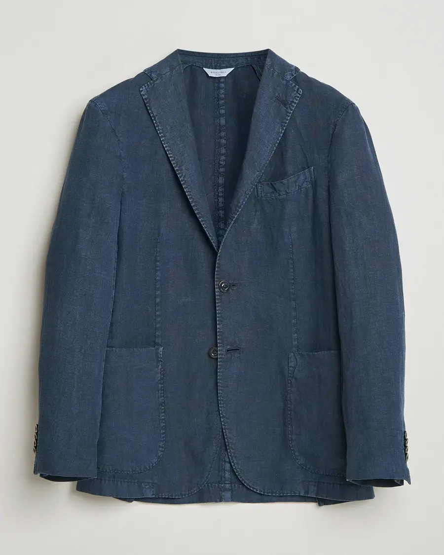 Boglioli K Jacket Linen Blazer Navy