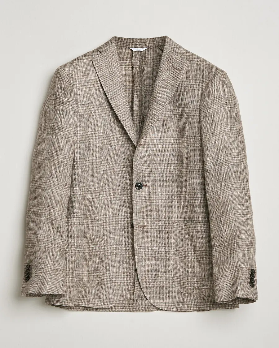 Boglioli K Jacket Prince Of Wales Blazer Taupe
