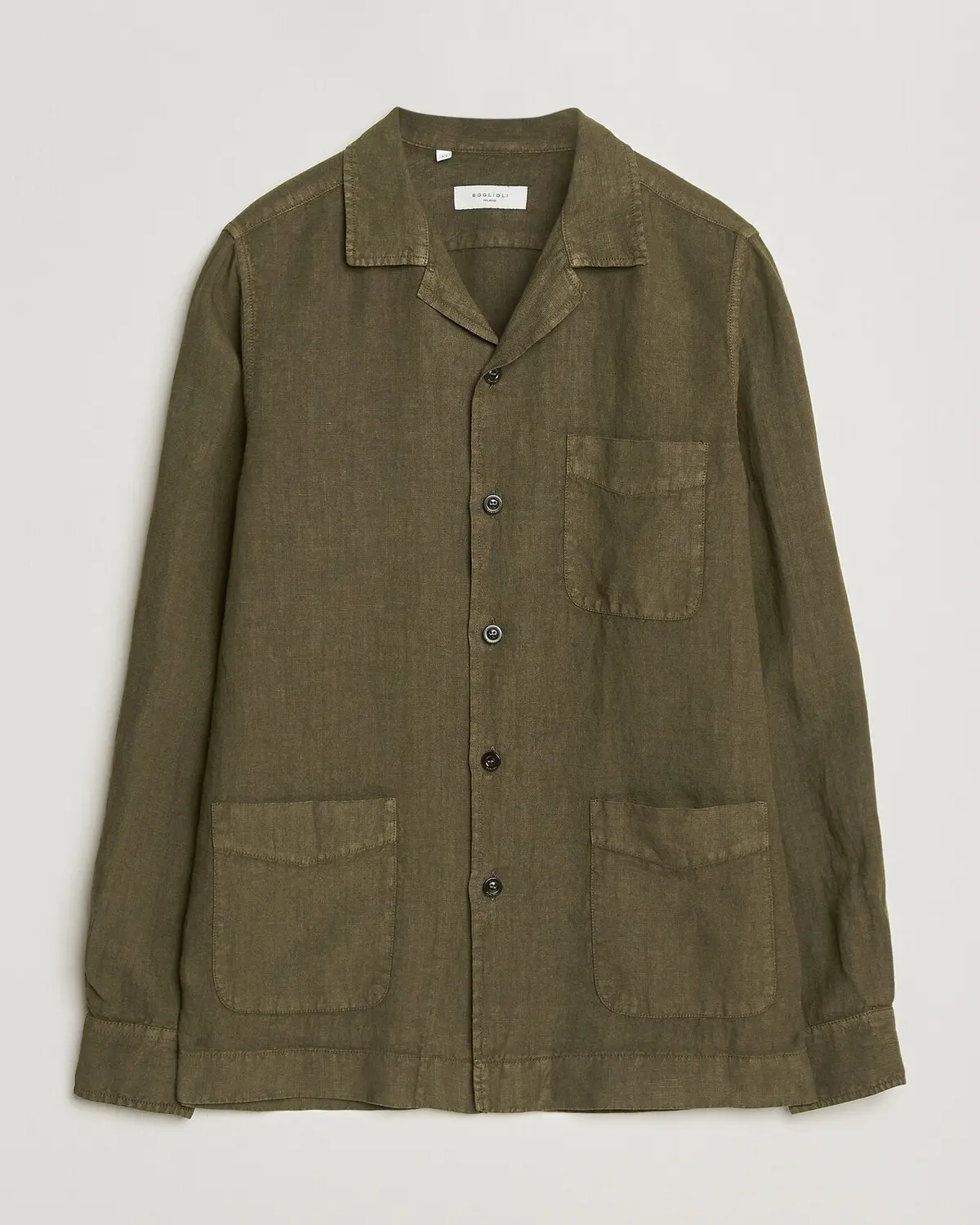 Boglioli Linen Painter Jacket Military