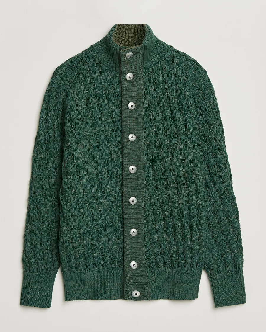 S.N.S. Herning Stark Cardigan Machine Green
