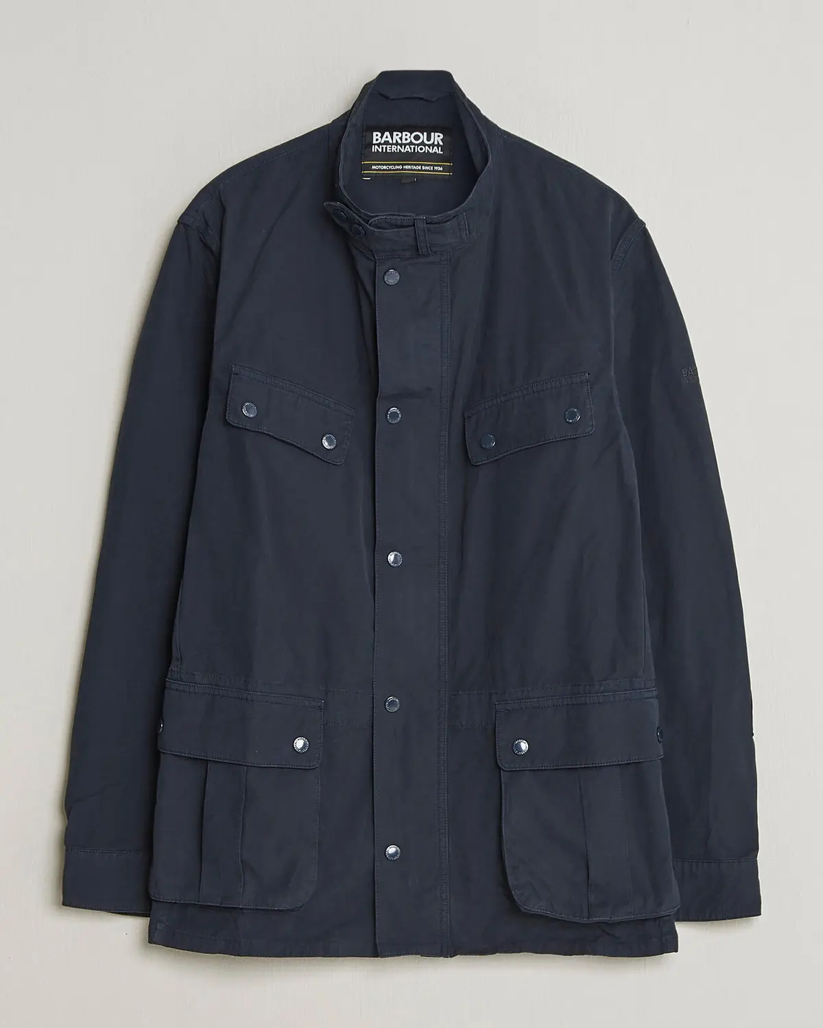 Barbour International Garment dyed Casual Duke Jacket Navy