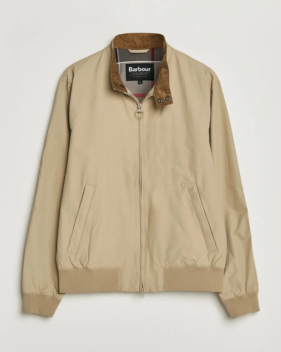 Barbour Lifestyle Royston Casual Harrington Jacket Washed Stone