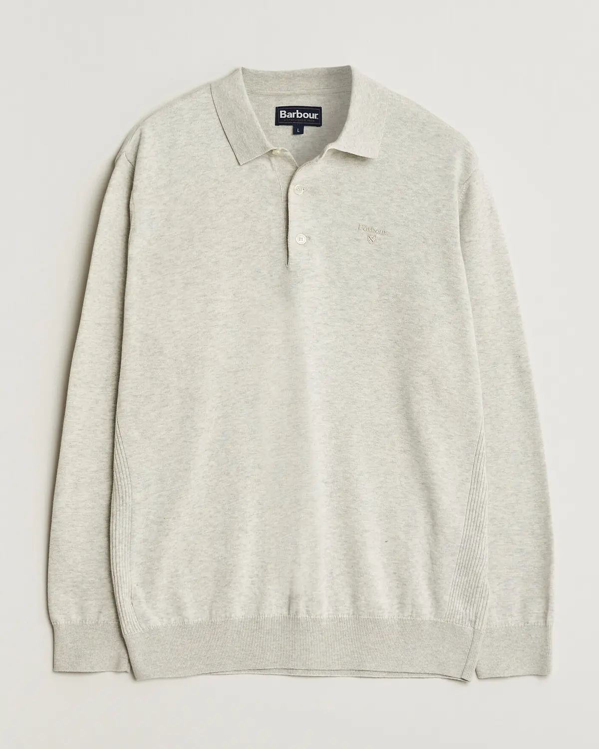 Barbour Lifestyle Pima Cotton Knitted Polo Neutral