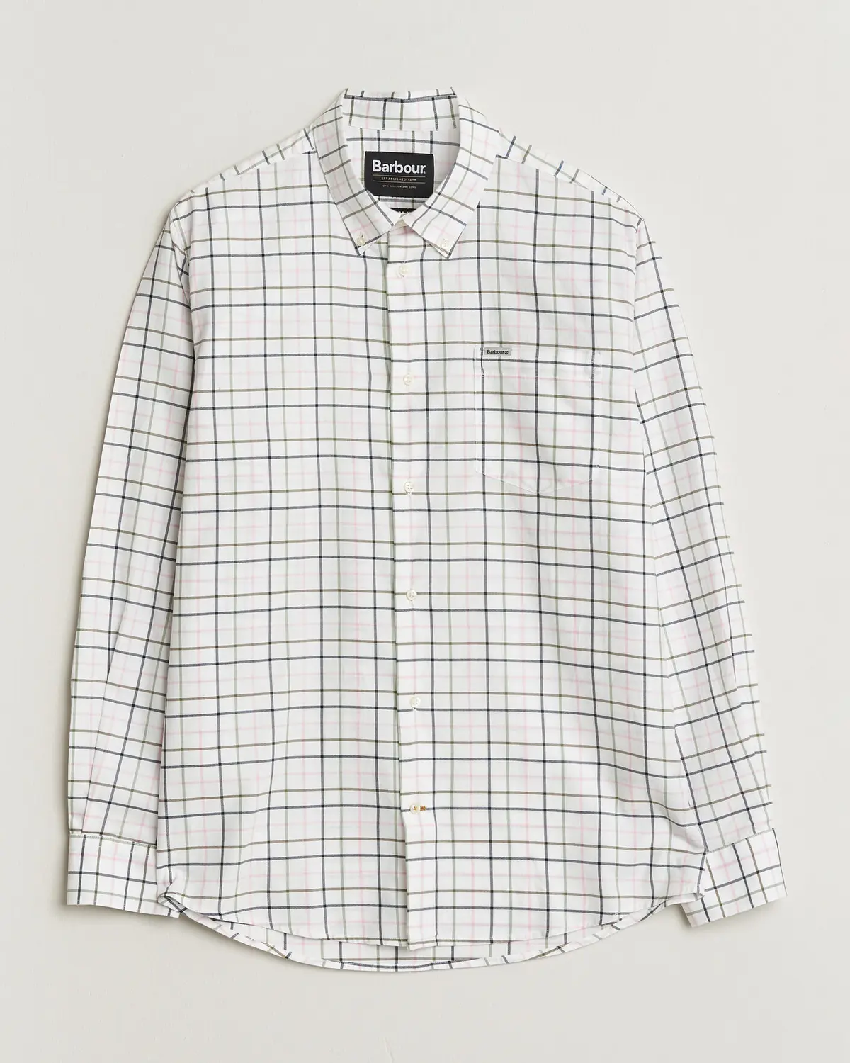 Barbour Lifestyle Caswell Regular Tatersall Shirt Pink