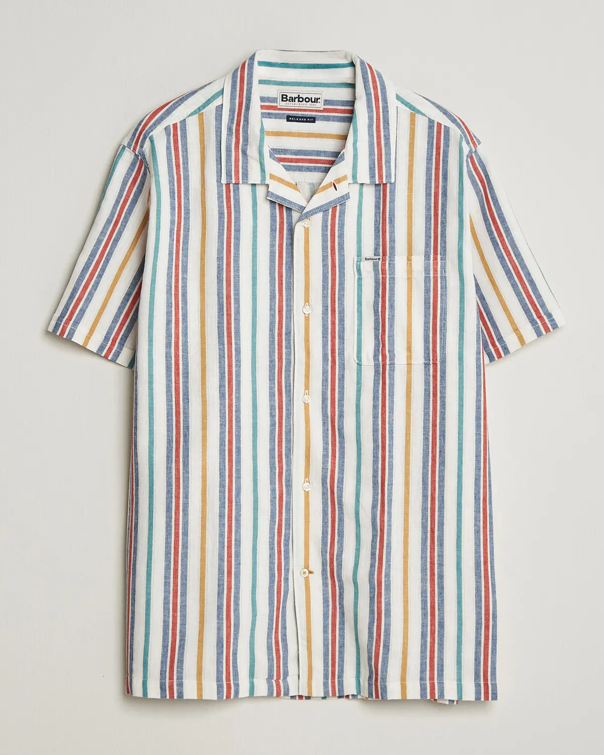 Barbour Lifestyle Waterbay Striped Summer Fit Shirt White