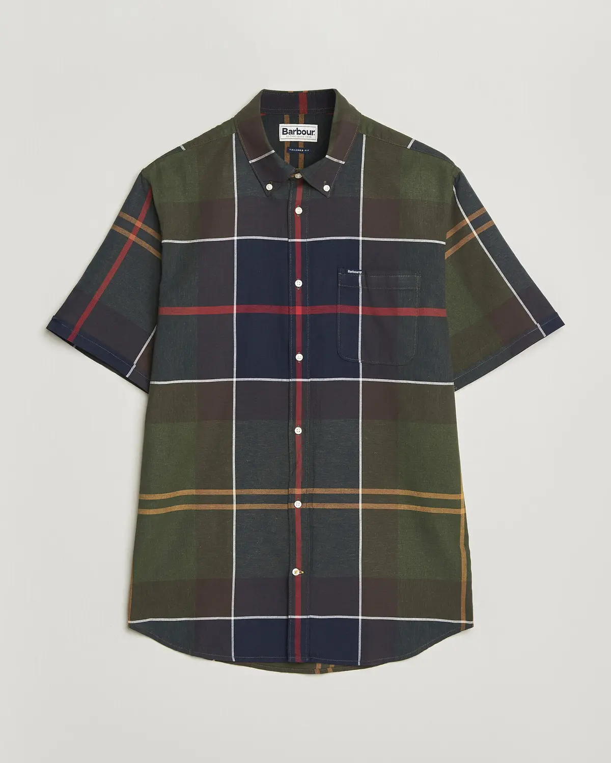 Barbour Lifestyle Douglas Short Sleeve Tailored Shirt Classic Tartan