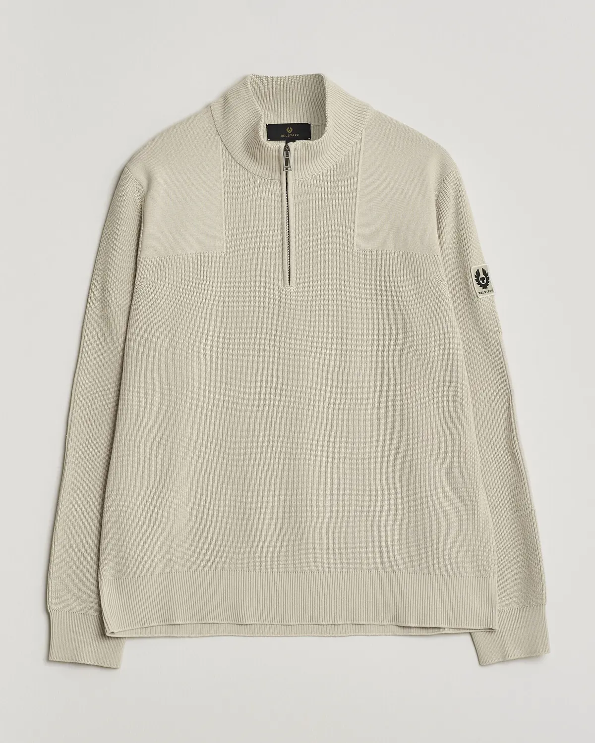 Belstaff Commander Half Zip Silver Birch