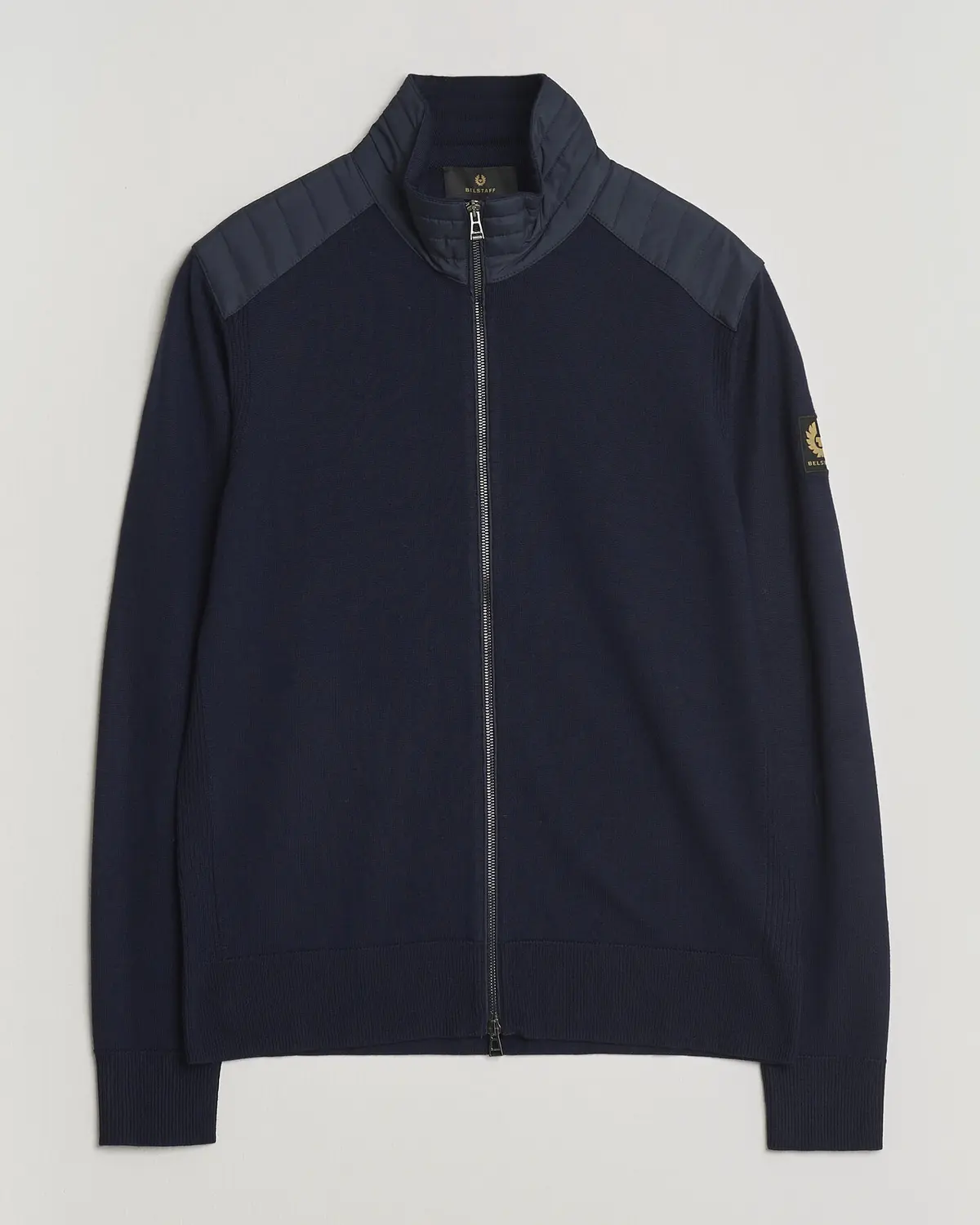Belstaff Kelby Knitted Full Zip Dark Ink