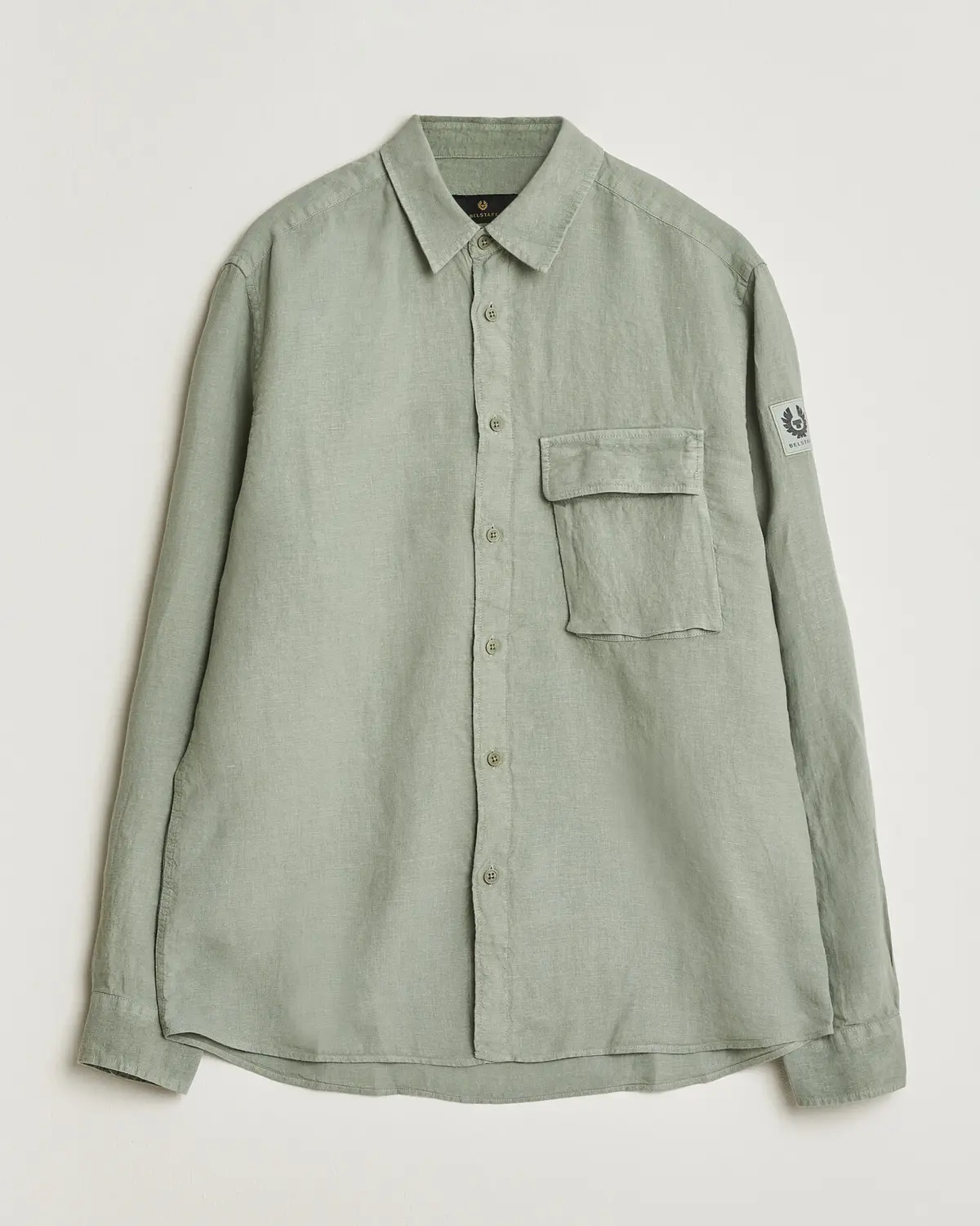 Belstaff Scale Linen Shirt Lichen