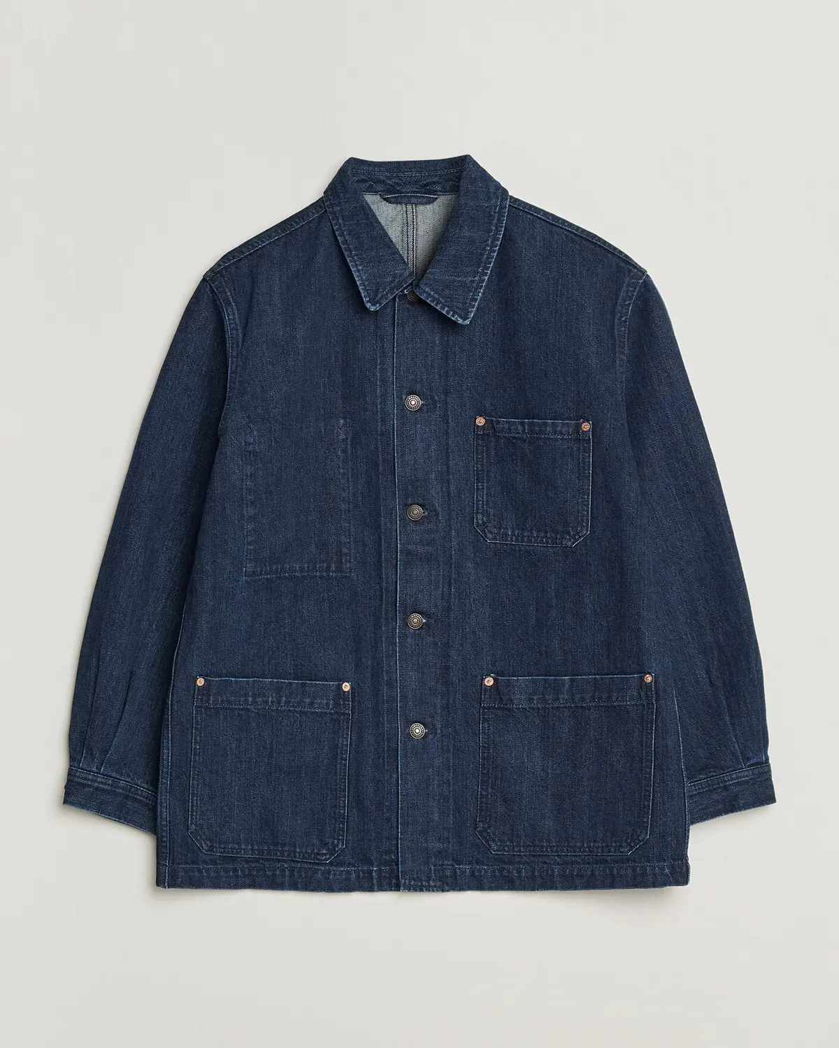 Kamakura Shirts French Work Jacket Dark Denim