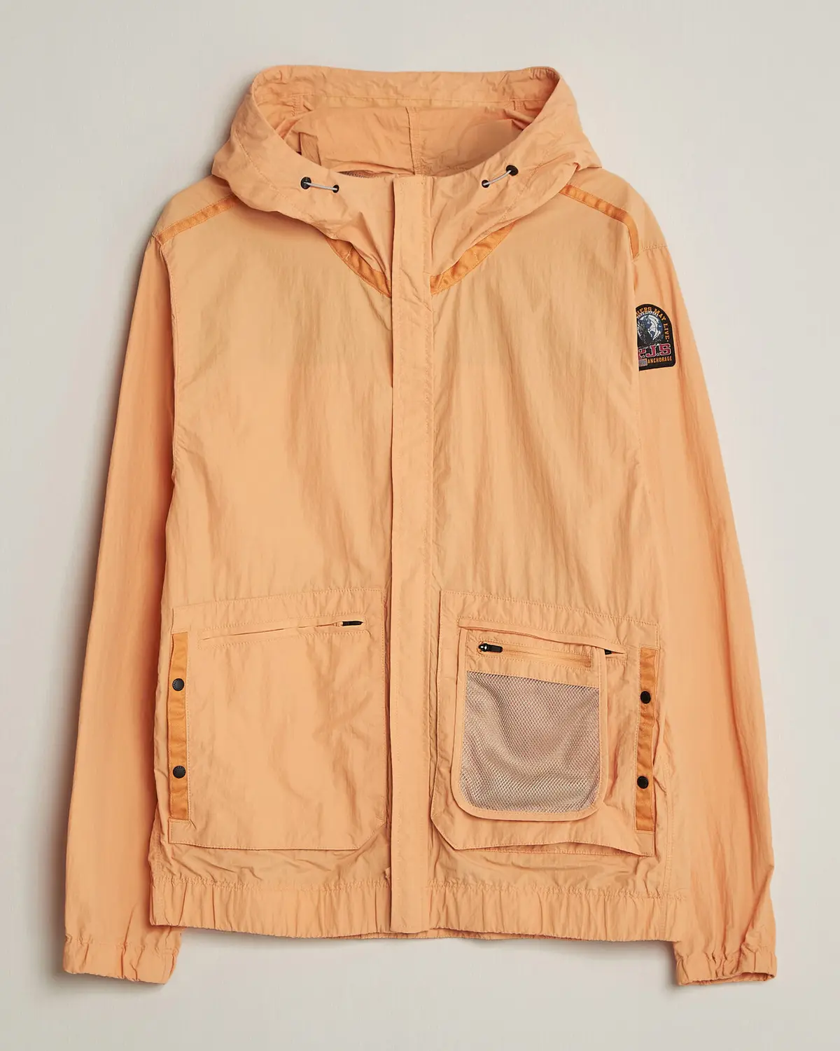 Parajumpers Rube Smash Peached Nylon Hooded Jacket Apricot Nectar