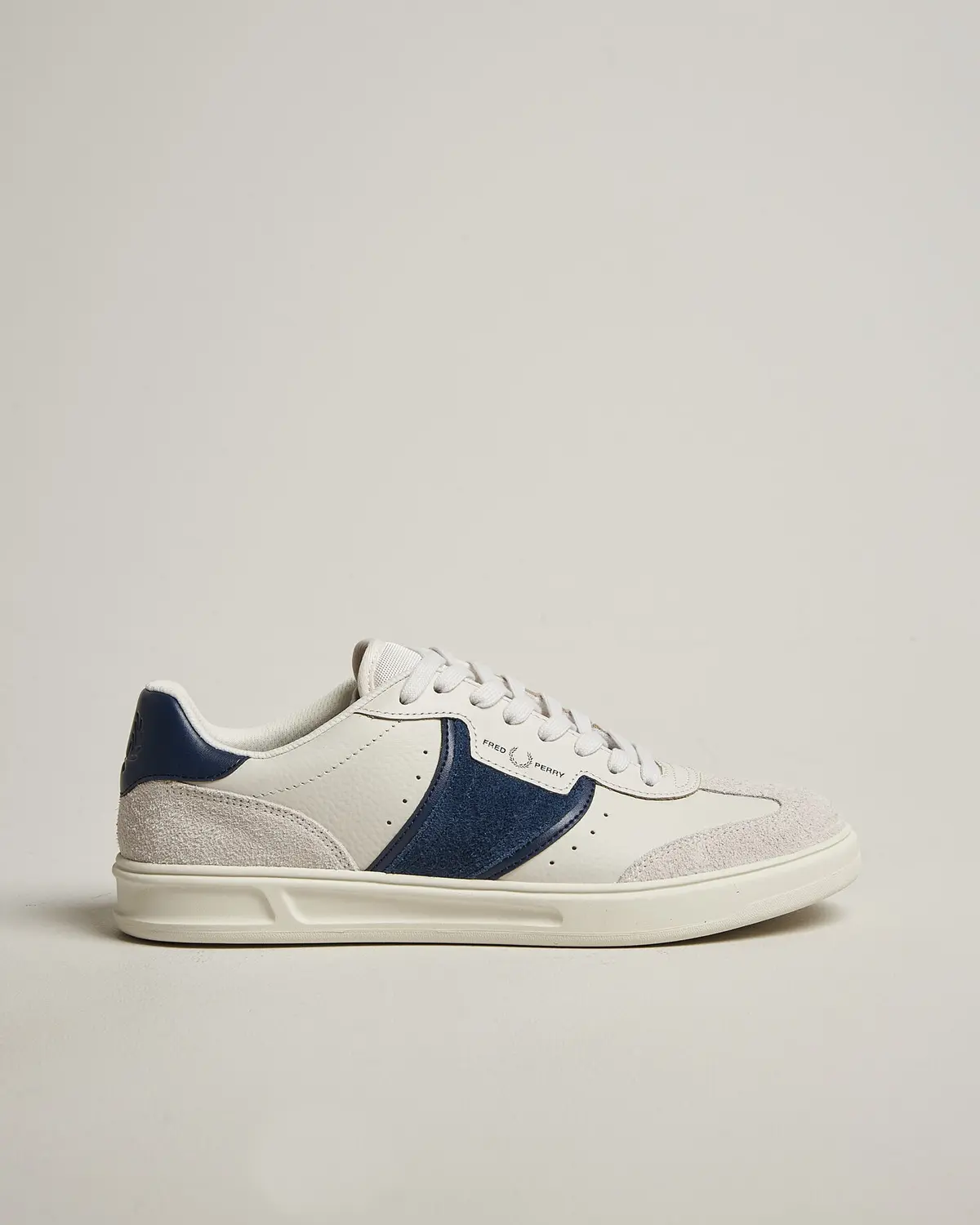 Fred Perry B4 Leather/Suede Sneaker Porcelain/Navy