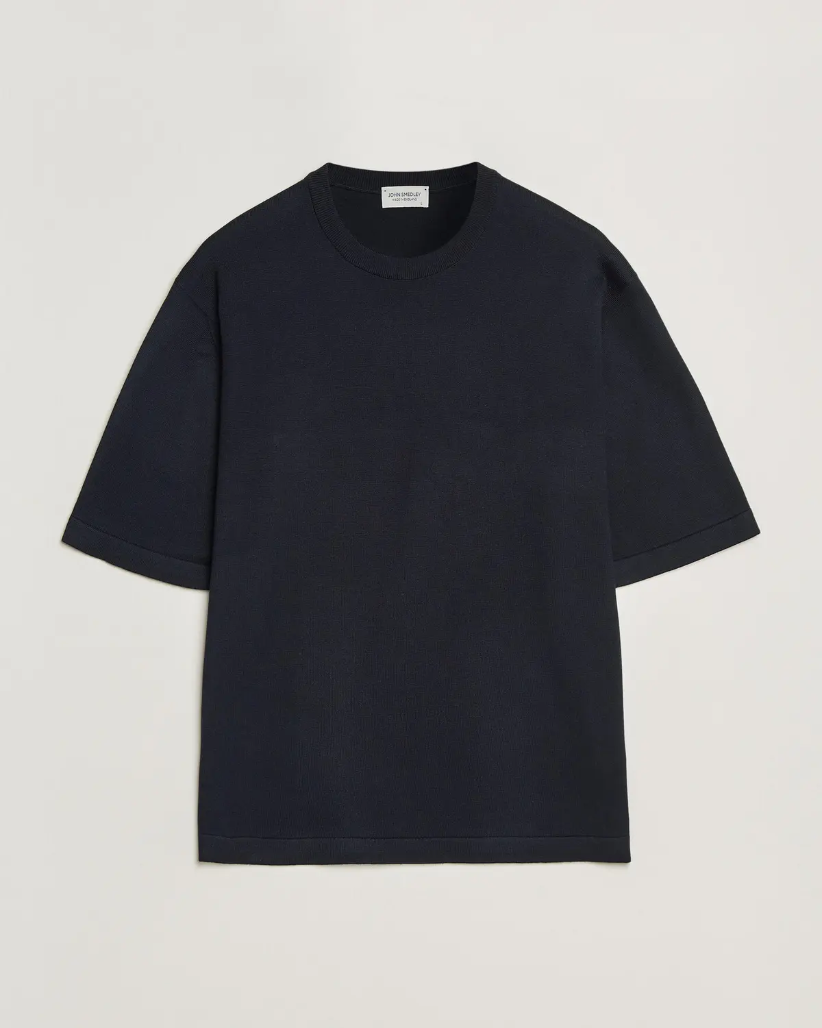 John Smedley Tindall Sea Island Cotton T-Shirt Navy