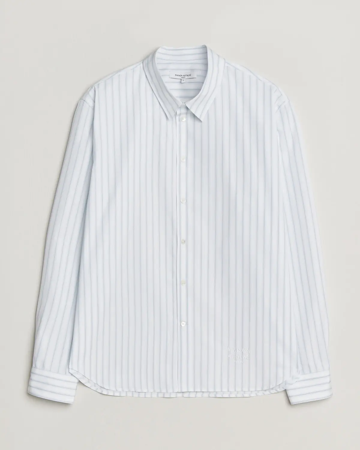 Maison Kitsuné Casual Striped Shirt Blue/White