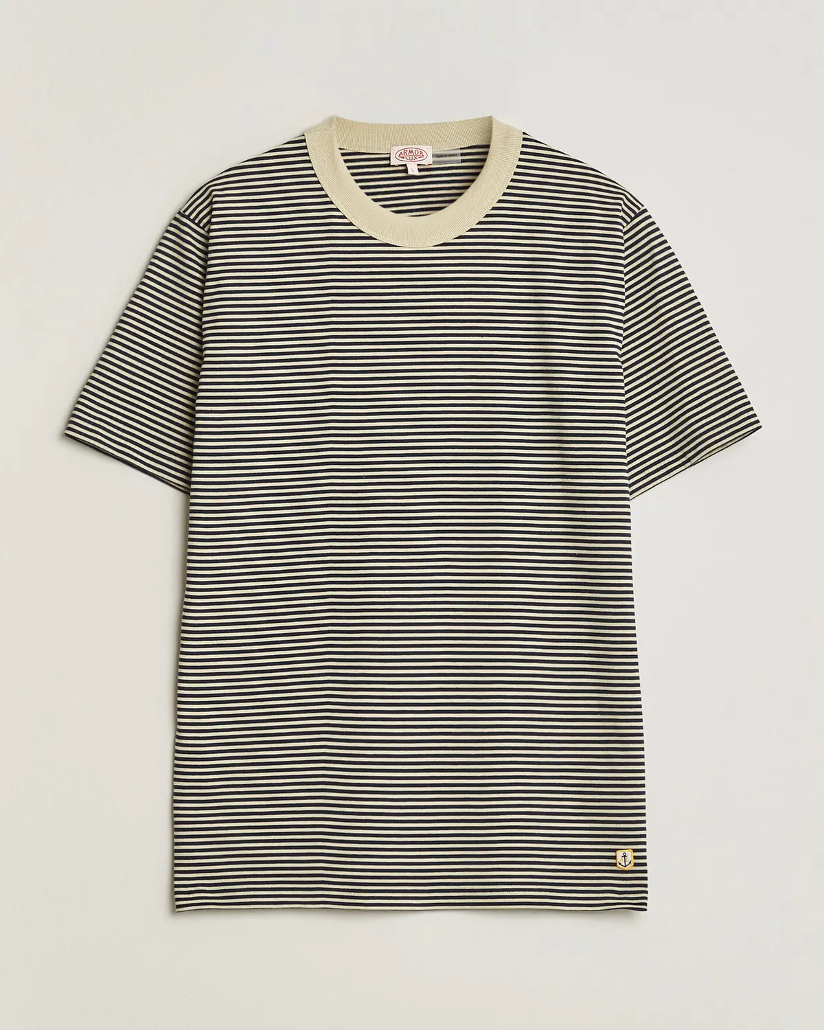 Armor-lux Callac Héritage Stripe T-Shirt Gravel/Marine Deep