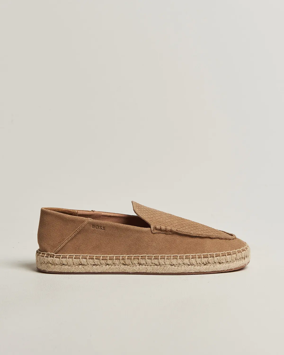 BOSS BLACK Madeira Suede Espadrilles Medium Beige